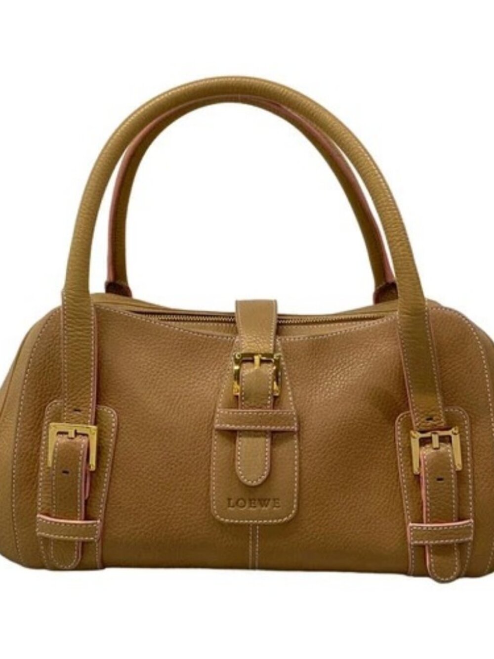 LOEWE Senda Beige Leather Handbag